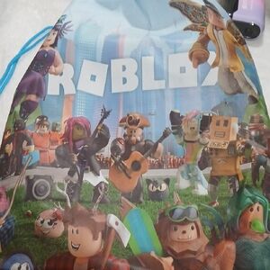 Roblox Kids Drawstring Backpack - Blue
